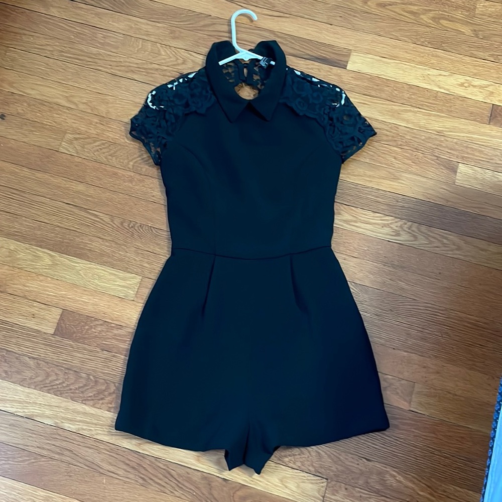 Forever 21 lace black romper